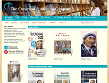 Tablet Screenshot of crossroadpublishing.com